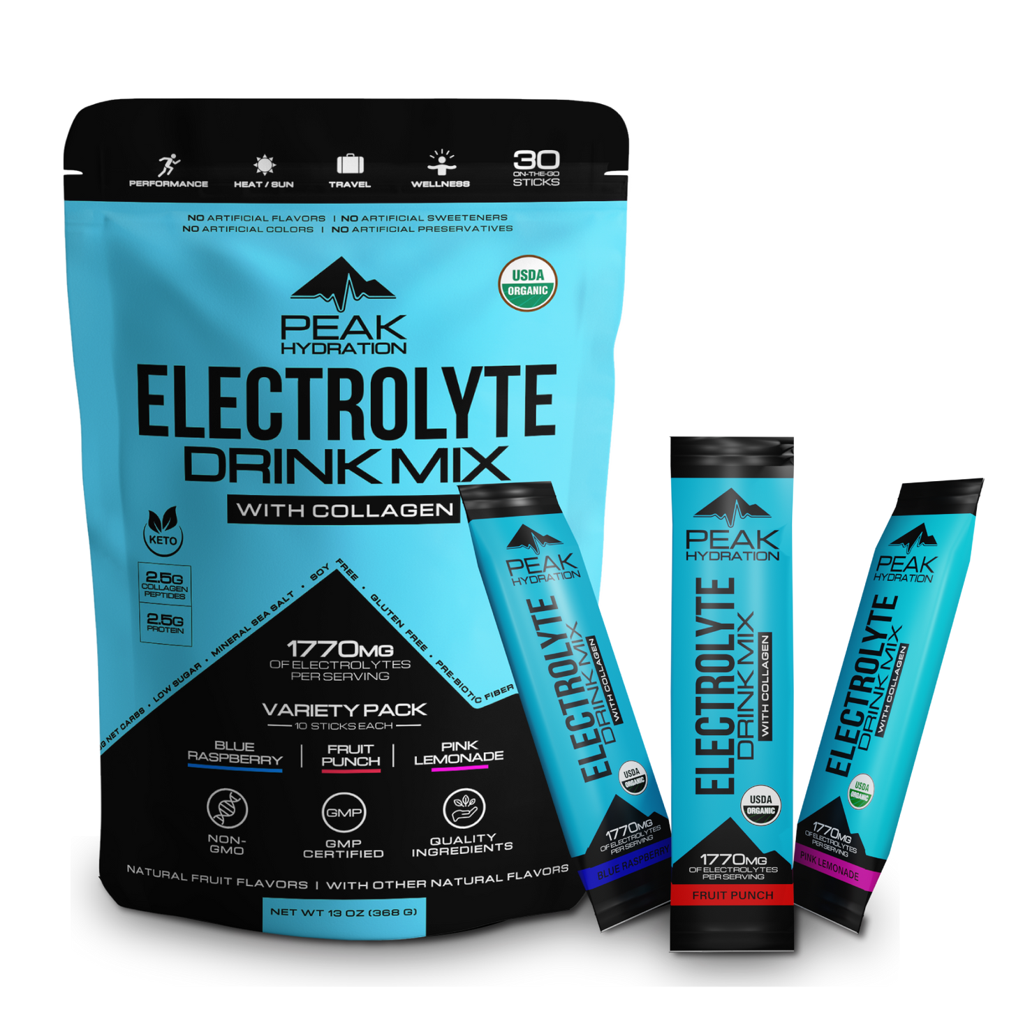 Electrolyte Drink Mix with Collagen
